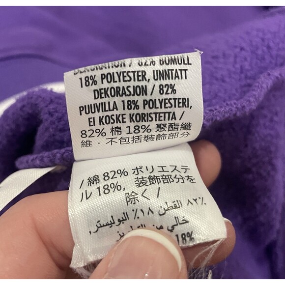 Disney Parks Eeyore Pullover Sweatshirt Purple Adult XL Winnie the Pooh - Picture 5 of 8